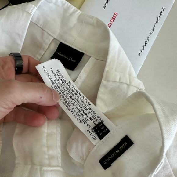 Massimo Dutti Linen Pants Size 4 - Picture 8 of 8